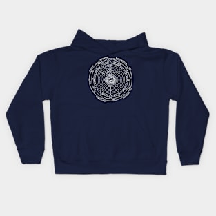 Vintage Alchemy and Astronomy Illustration Kids Hoodie
